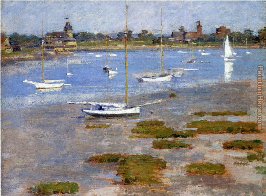Theodore Robinson Low Tide The Riverside Yacht Club